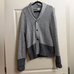 GAP Gray Cardigan - Shawl Collar Sweater
